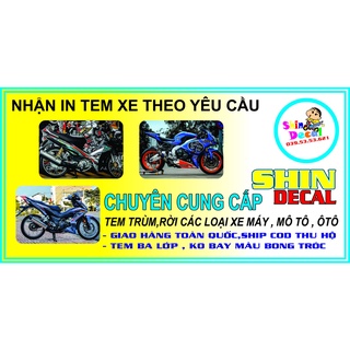 Tem xe jupiter mx tặng logo