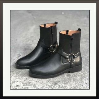 Giày Harness Boots nam SN08 cao cổ da bò đế cao cá tính năng động trẻ trung