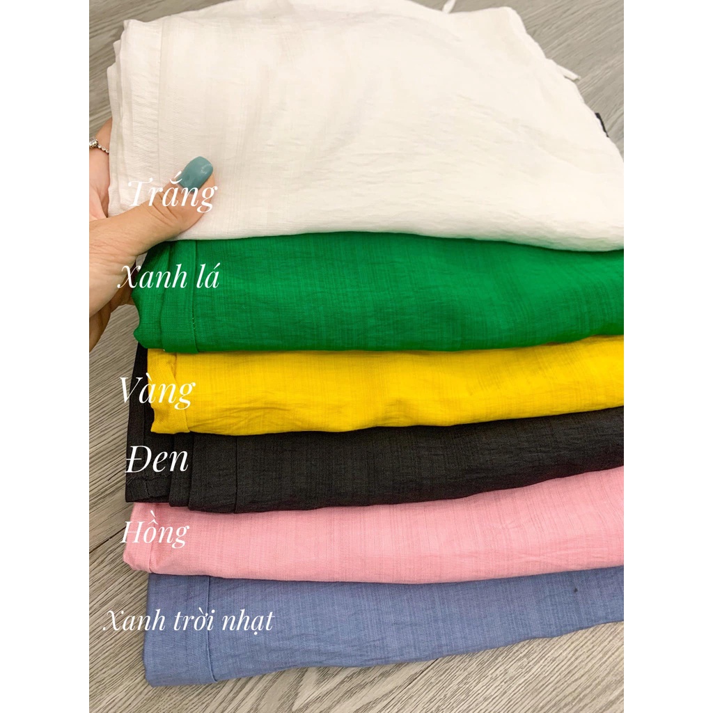 Quần ống rộng nữ vải đũi dáng suông Freesize Ladya Store M228