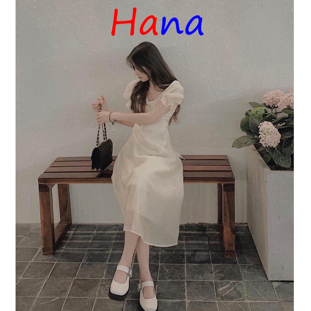 Váy von tơ 2 lớp tay phồng siêu xinh- Hana10