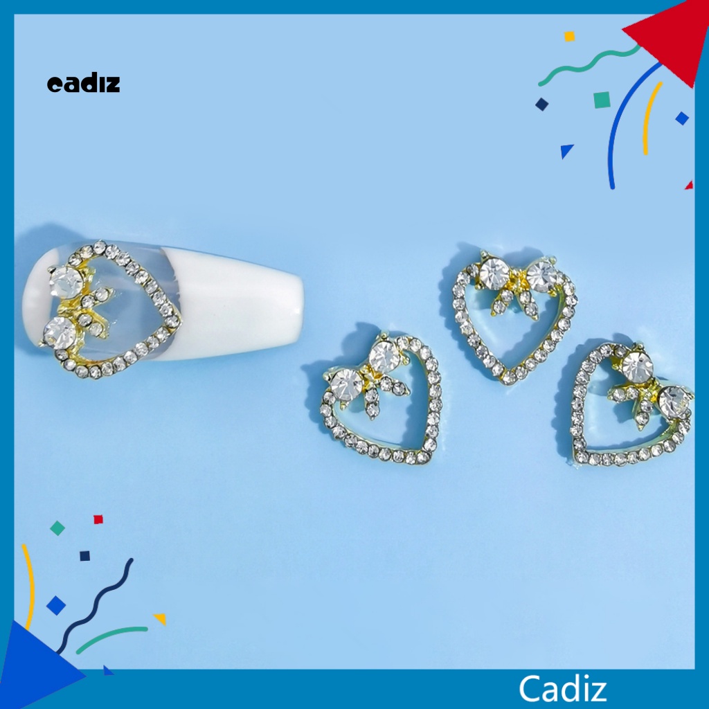 Set 10 Phụ Kiện Kim Loại 3D Đính Trang Trí Móng Nghệ Thuật