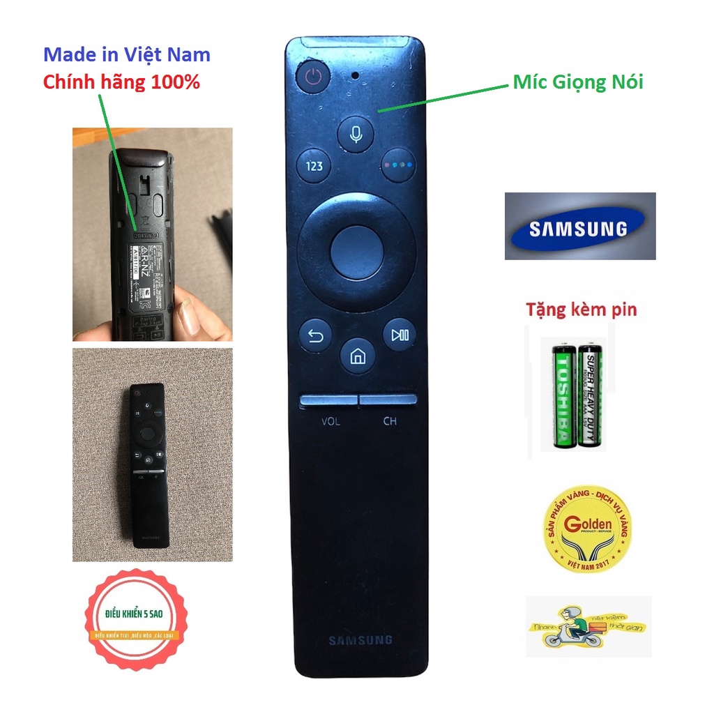 Điều khiển tivi SamSung BN59-01298D có giọng nói loại chính hãng made in Việt Nam mới khoảng 80-90%