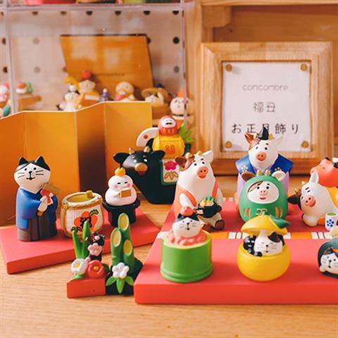 Trang Trí✿Cửa Hàng Phong Cách Nhật Bản D20-06❤Mô Hình Chú Mèo May Mắn Mini Phong Cách Nhật Bản Trang Trí Tiểu Cảnh