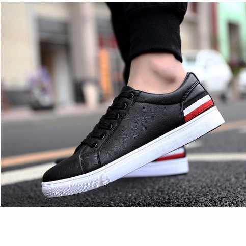 Giày nam thời trang sneaker cổ thấp- Phong cách hàn quốc ( đen sần )