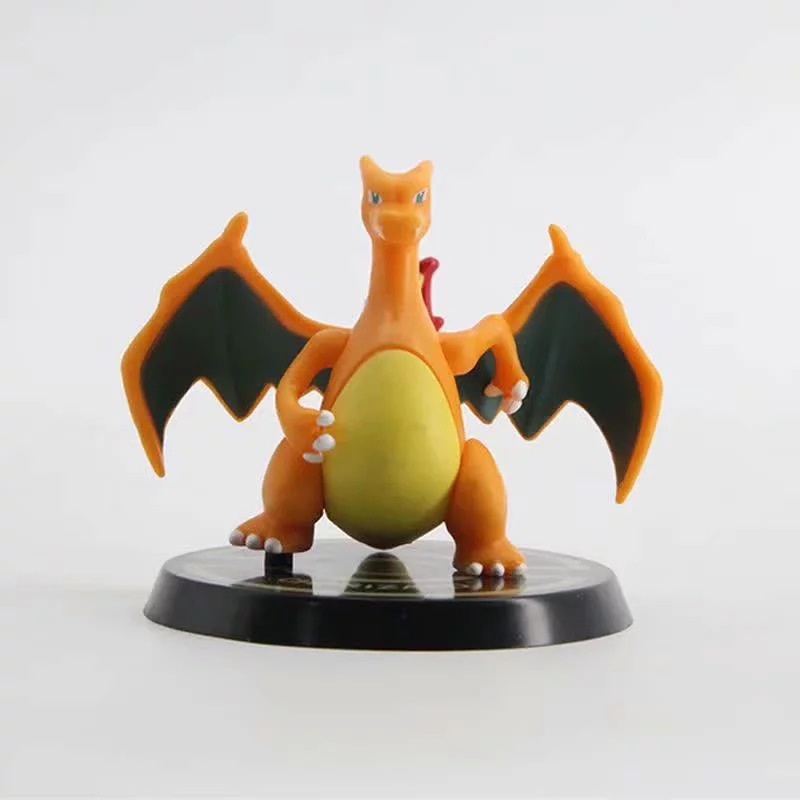 6PCS Pokemon Pikachu PVC Toy Mewtwo Venusaur Blastoise Anime Model Figures