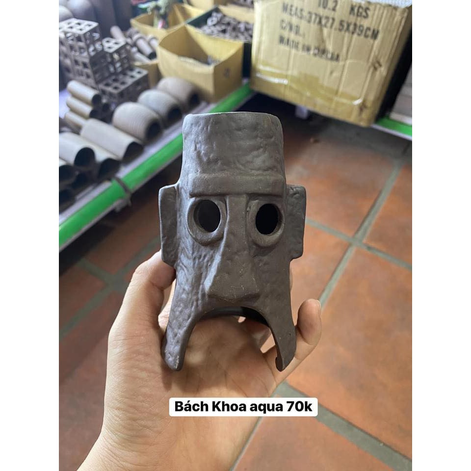 Đầu đá trang trí bể cá