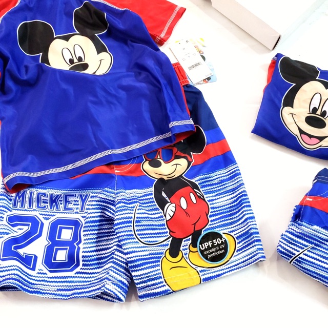 (hàng có sẵn) Bộ bơi Disney cho bé trai Sz 10-16kg Đồ bơi trẻ em hoạt hình (hàng xuất dư) SBBT57 Subin kids