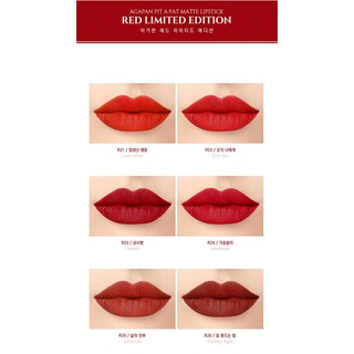 Son Thỏi Agapan Red Pit A Pat Lipstick