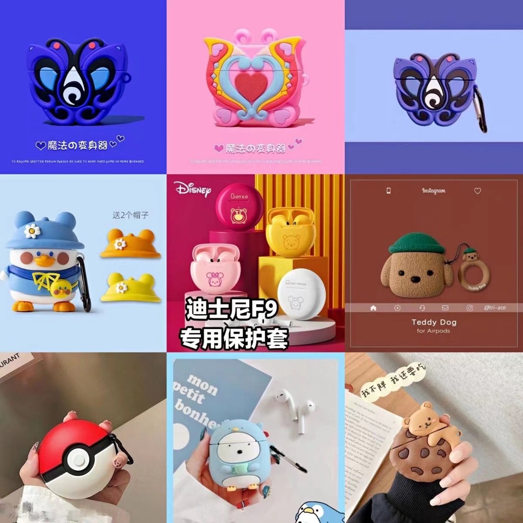 DISNEY Sẵn Sàng! Ốp Bảo Vệ Hộp Đựng Tai Nghe Airpods Hình Minnie Xinh Xắn