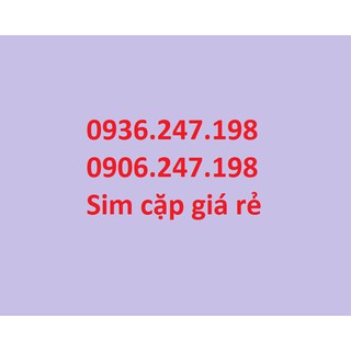 Sim Cặp Mobifone