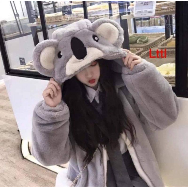 Áo gấu gorila, Áo khoác nữ, Áo lông gấu