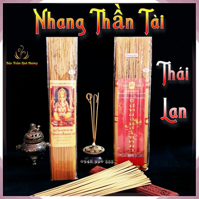 Hương Nhang Thần Tài Thái Lan [Nhập Khẩu - Chính Hãng] Hương Sạch Ít Khói Cuộn Tàn Tài Lộc 79 nén & 185 nén _ huongnhang