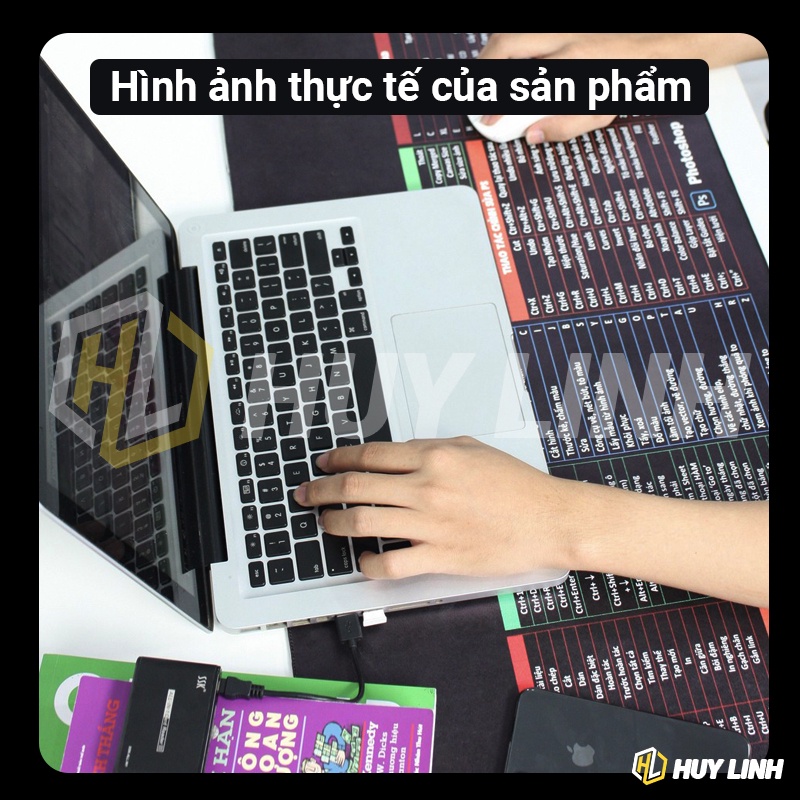 Tấm thảm lót chuột đa năng phím tắt Office/Photoshop/Autocad - Pad Mouse kích thước lớn chống nước