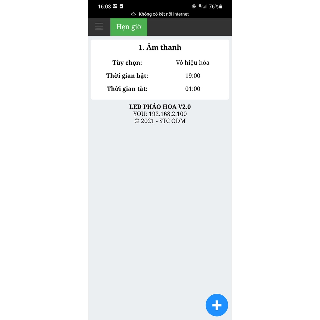 Mạch led pháo hoa WIFI V2 có âm thanh