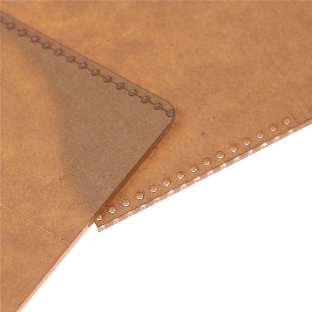 YIYU Dụng Cụ Làm Đồ Da Thủ Công Bằng Nhựa Trong Suốt Chất Lượng Cao DIY