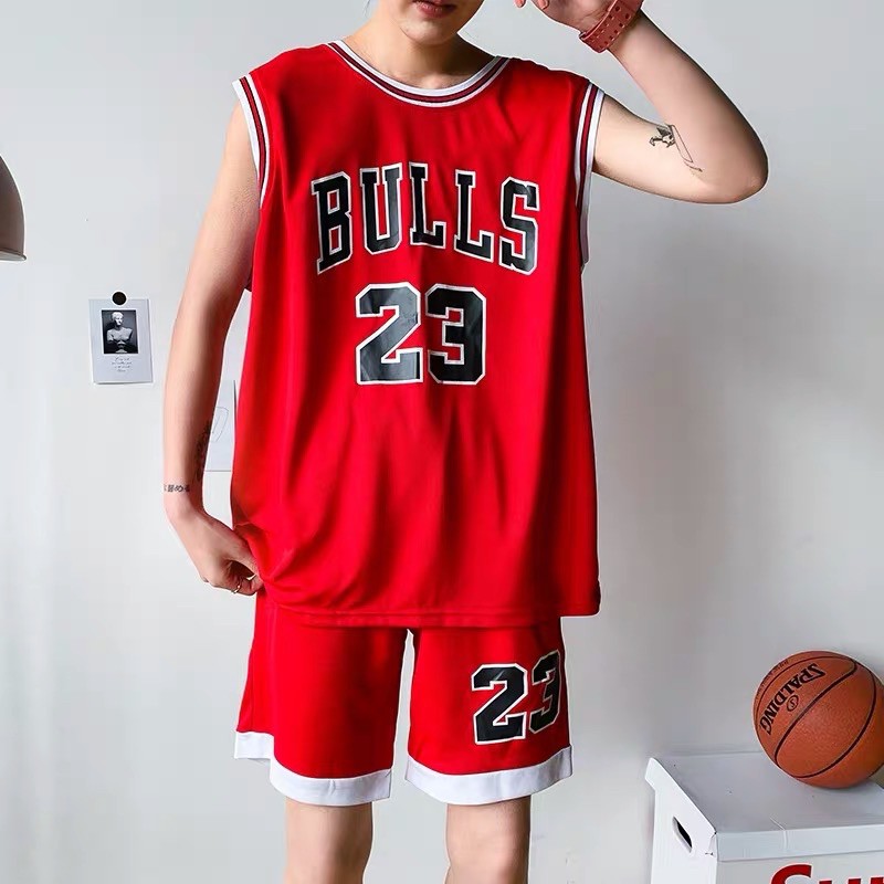 Set bộ thể thao bóng rổ chất lưới - Bulls 23