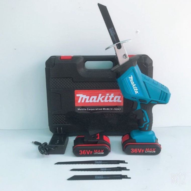 Máy cưa kiếm Makita 36v 2pin tặng 4 lưỡi cắt - dễ dàng tháo lắp , sử dụng.