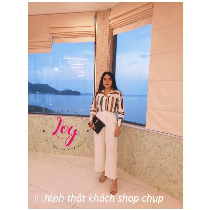 Quần ống rộng nữ lưng cao 💖 FREESHIP 💖 dây kéo sau ôm bụng tôn dáng kèm ảnh thật | BigBuy360 - bigbuy360.vn