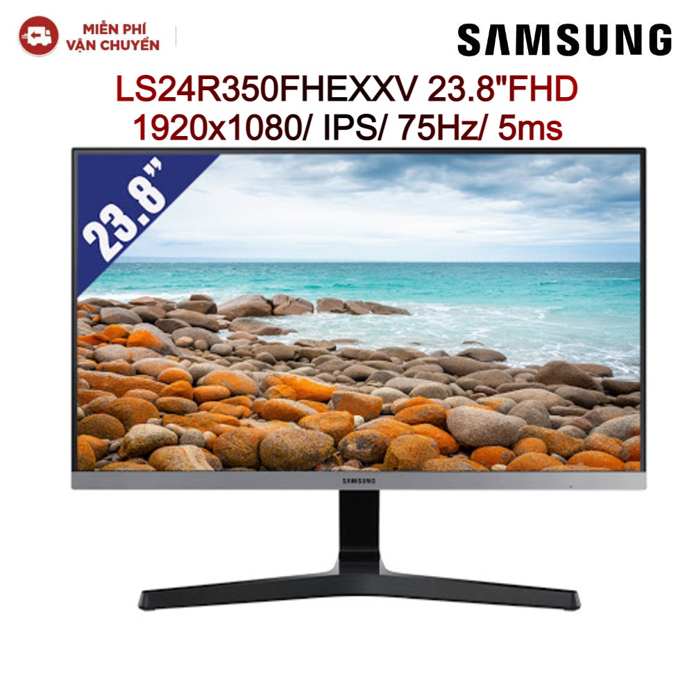 Màn Hình Máy Tính LCD SAMSUNG LS24R350FZEXXV 23.8″FHD 1920×1080/IPS/75HZ/5MS (Đen)