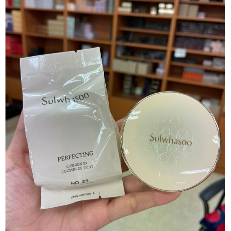 🌟Sulwhasoo Perfecting Cushion EX - Cushion trang điểm, chống nắng, chống nếp nhăn, dưỡng trắng Sulwhasoo