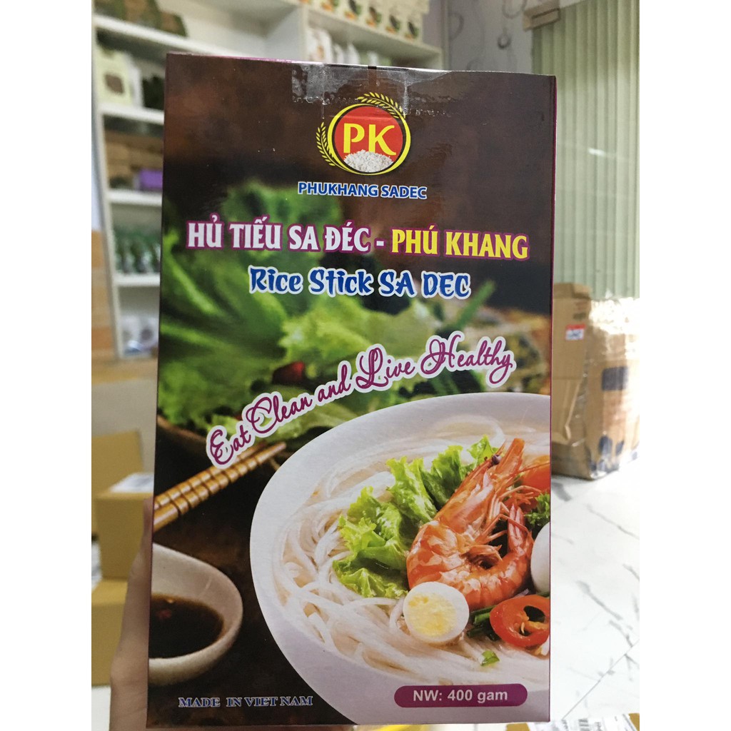 Đặc sản Hủ tiếu khô Sa Đéc Phú Khang 400gr/hộp