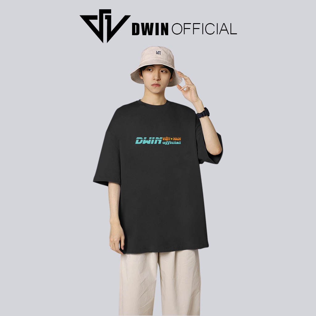 Áo thun VIỆT NAM unisex thời trang Dwin basic tee phông trơn nam nữ tay lỡ oversize form rộng