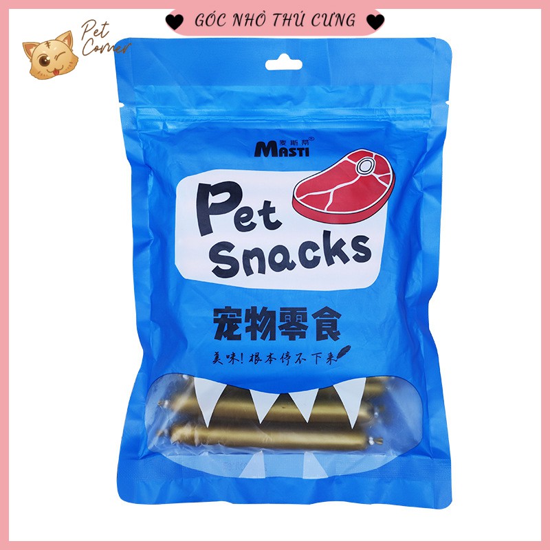 [Gói 30 que] Xúc xích dinh dưỡng Pet Snacks cho thú cưng 500g (Xúc xích ăn liền bổ sung dưỡng chất cho chó mèo)