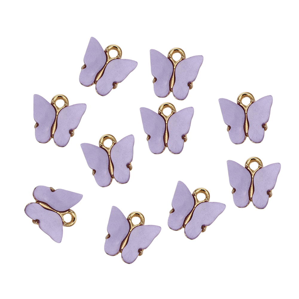Set 10 charm làm mặt dây chuyền hình cánh bướm xinh xắn