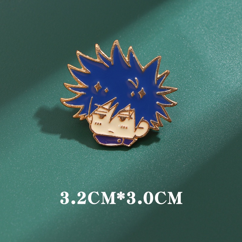 Ghim Cài Áo Kim Loại Phong Cách Anime Jujutsu Kaisen Gojo Satoru Fushiguro Megumi