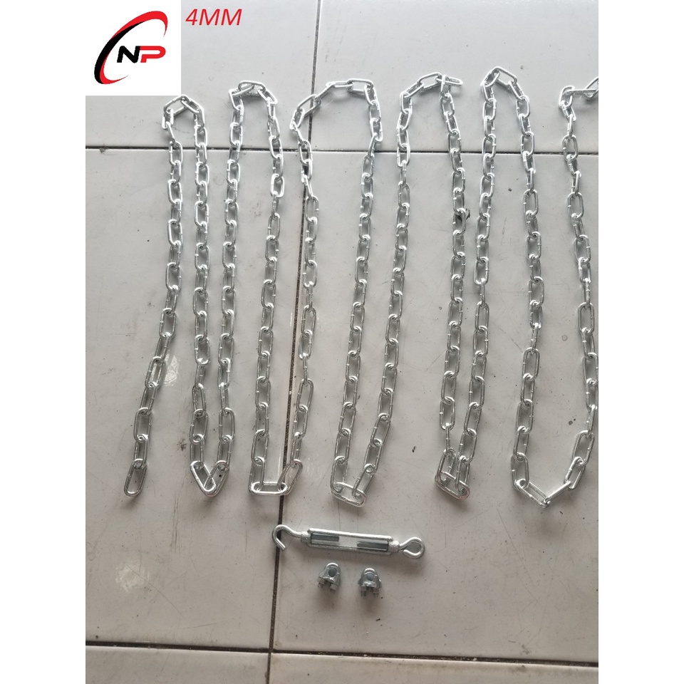 Dây Xích Sắt Mạ Kẽm 4mm.Sử dụng cho gia đình,công trình và xí nghiệp.Kimkhinhatphat