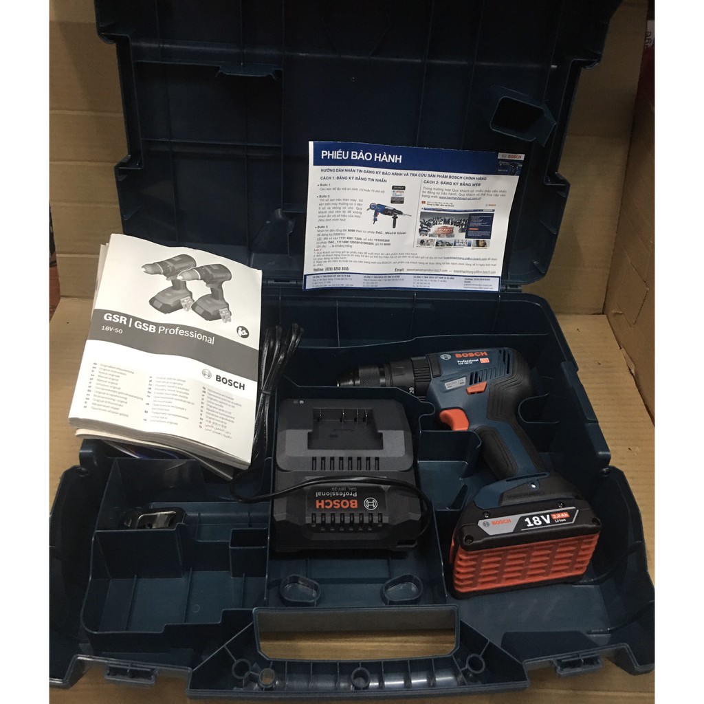 Máy khoan pin Bosch GSB 18V-50