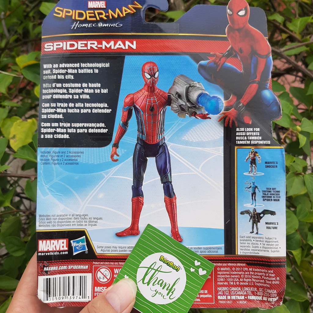 Mô hình người nhện Spider Man chủ đề mùa đông - chính hãng