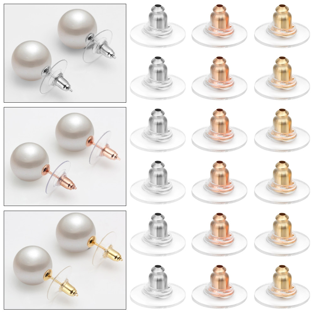 (Hàng Mới Về) Bộ 100 / 100 Móc Khuyên Tai Chất Lượng Cao Nhiều Màu Sắc