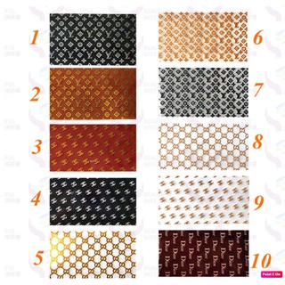 Foil hình logo thương hiệu dán móng tay (hộp 10 cuộn)