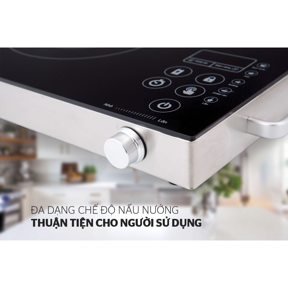 Bếp hồng ngoại đa chức năng nấu, cảm ứng sunhouse SHD6017 (nướng, xào,lẩu..dùng được tất cả loại nồi)