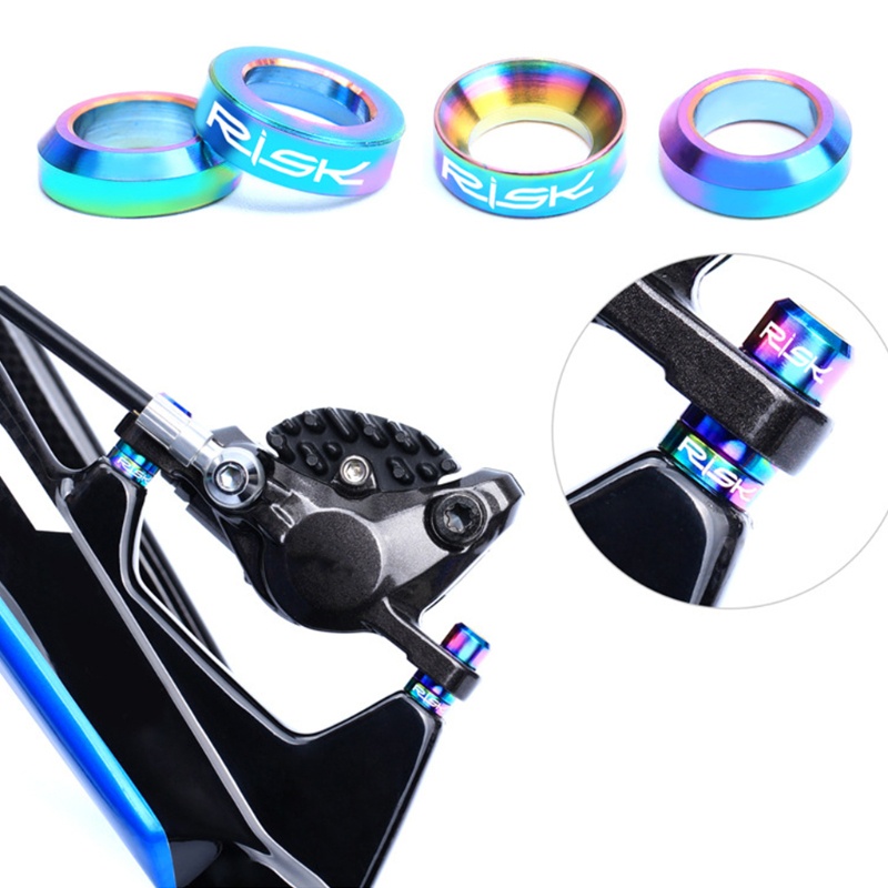 Set 2 Cặp Vòng Đệm Phanh Đĩa Xe Đạp Leo Núi M6 Bằng Titan