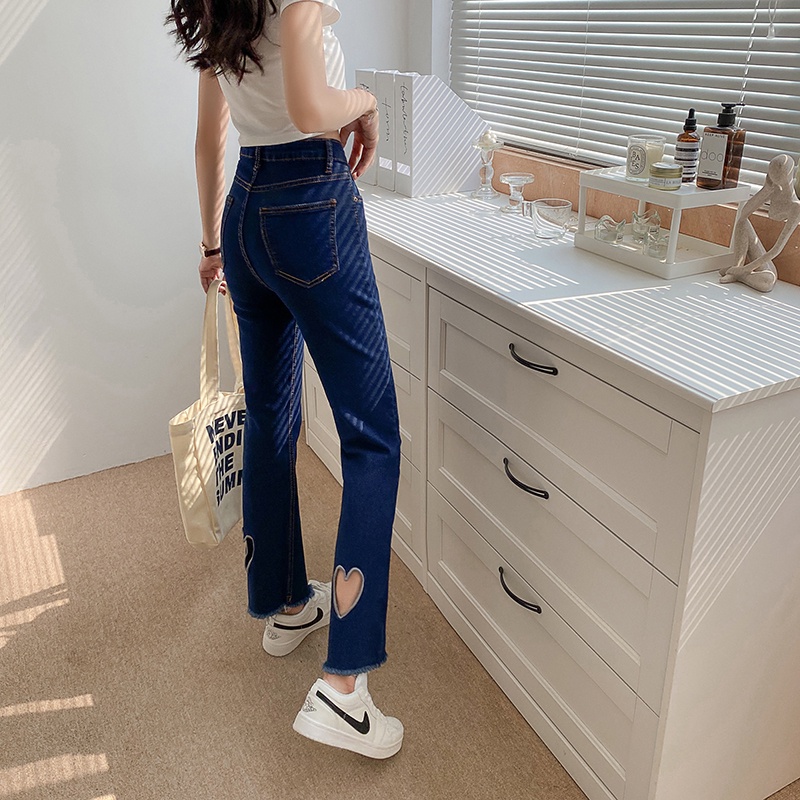 Quần Jeans Lưng Cao Co Giãn Thời Trang Hàn Quốc Dành Cho Nữ