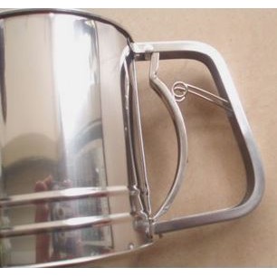 Ca Rây Bột Inox Thép Không Gỉ Có Tay Cầm