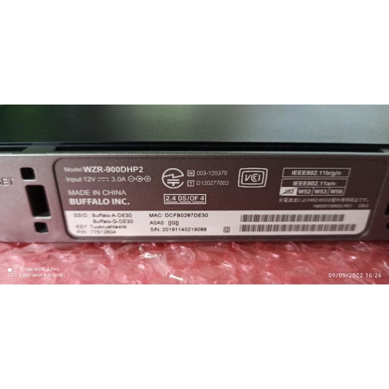 Wifi Buffalo WZR-900DHP2 -Dòng Trâu Bò của Buffalo