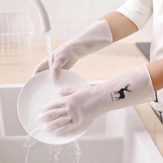 [Xả kho]Găng tay cao su con hươu siêu bền siêu dai, Găng tay rửa bát, làm bếp, dọn vệ sinh siêu tiện lợi