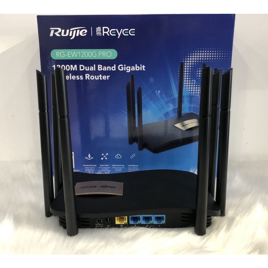 Thiết Bị Phát Sóng WiFi Ruijie RG-EW1200G Pro, Dòng Router WiFi Cho Hộ Gia Đình, Tốc Độ Lên 1267Mbps. Hàng chính hãng