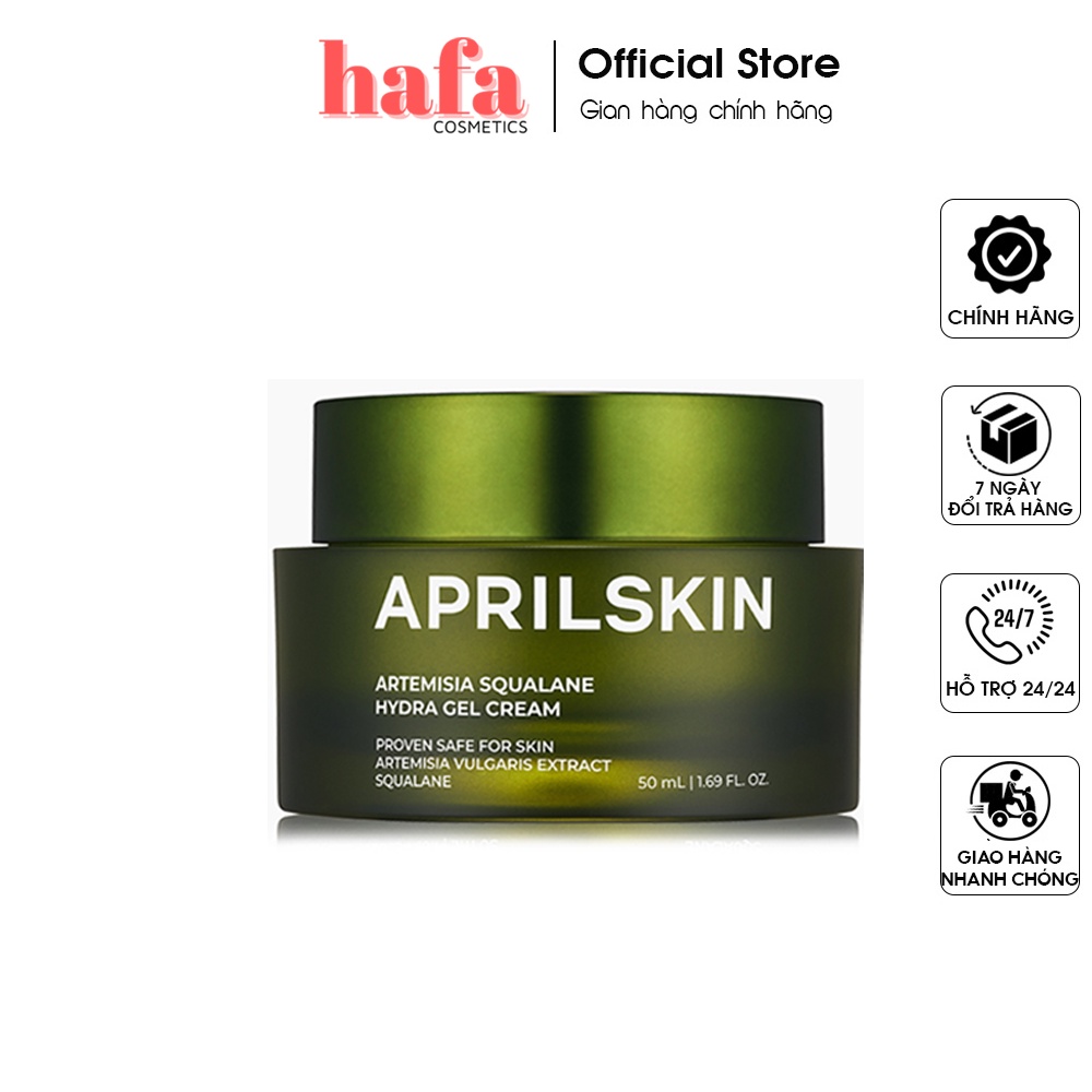 Kem Dưỡng Ngải Cứu Dịu Nhẹ Aprilskin Artemisia Squalane Hydra Gel Cream