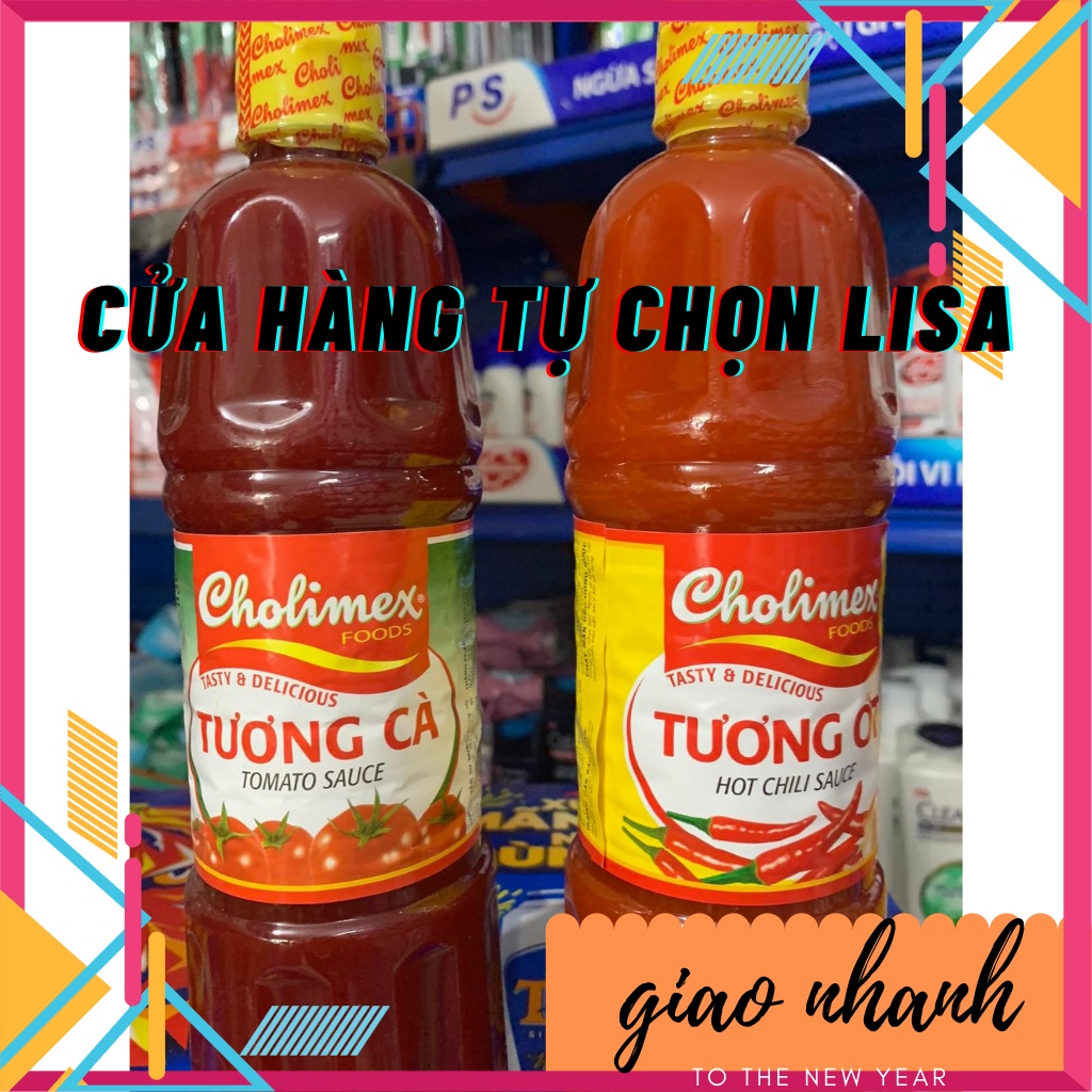 Tương ớt tương cà Cholimex chai 830g