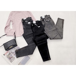Quần jeans boy dây kéo lai bdg