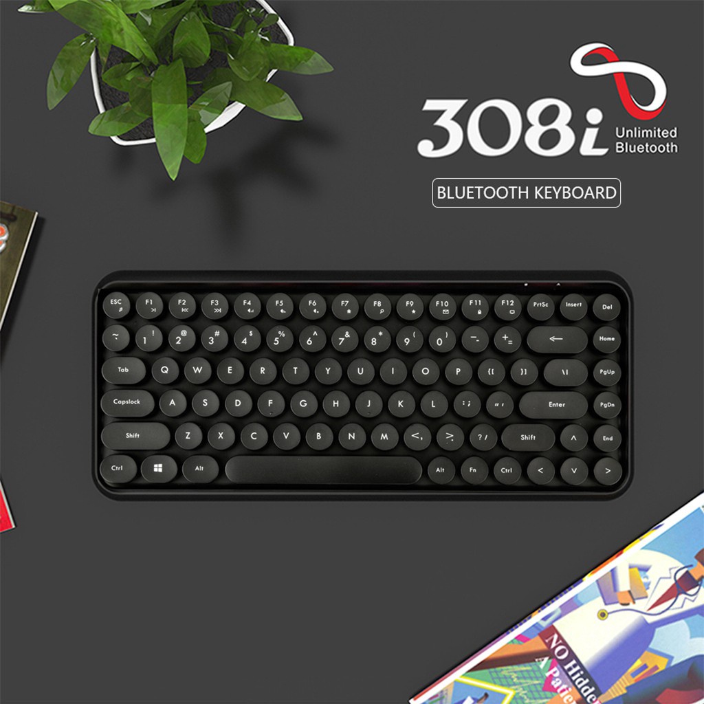 Bàn phím Blutooth Latope Bàn phím máy tính kết nối không dây laptop điện thoại máy tính bảng AJAZZ 308i
