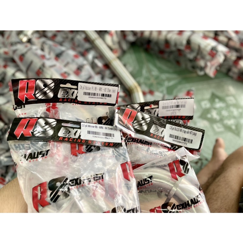 Cổ pô Tăng R8 2 khúc dòng đua chính hãng 35mm các dòng xe