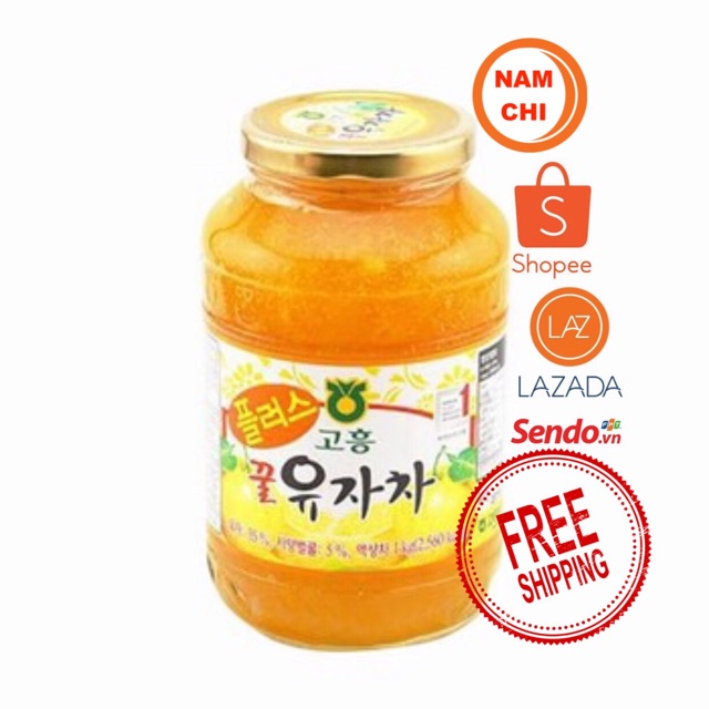 Mật Ong Chanh Đào Nonghyup 1kg Nhập Khẩu Hàn Quốc