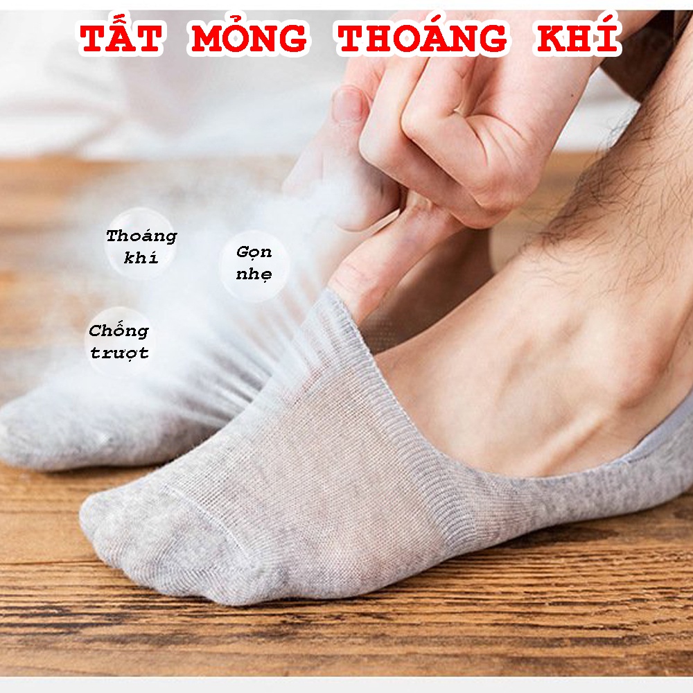 [Combo 3 đôi] Tất vớ nam nữ không cổ Hàn Quốc chống mùi co giãn Thế Giới Tất