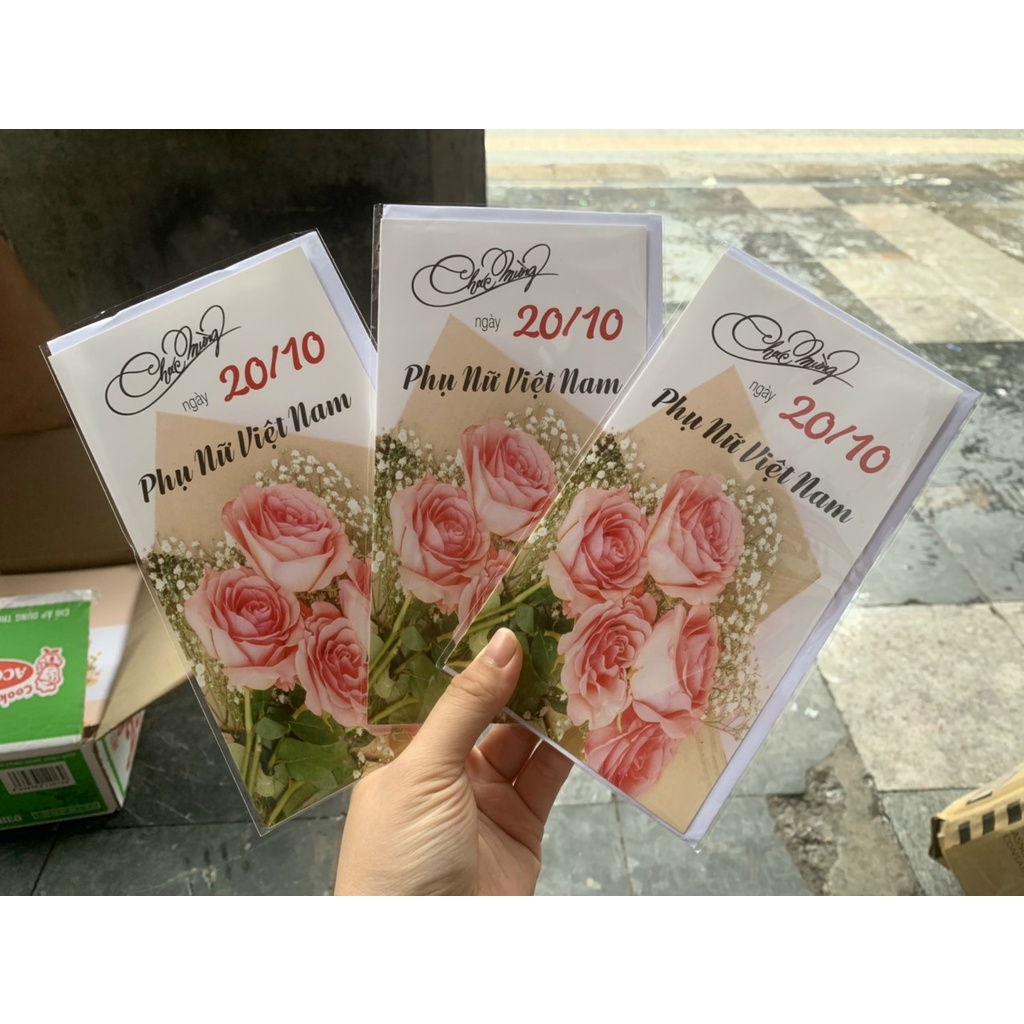 Combo 100 thiệp ( 20-10, 20-11) siêu đẹp