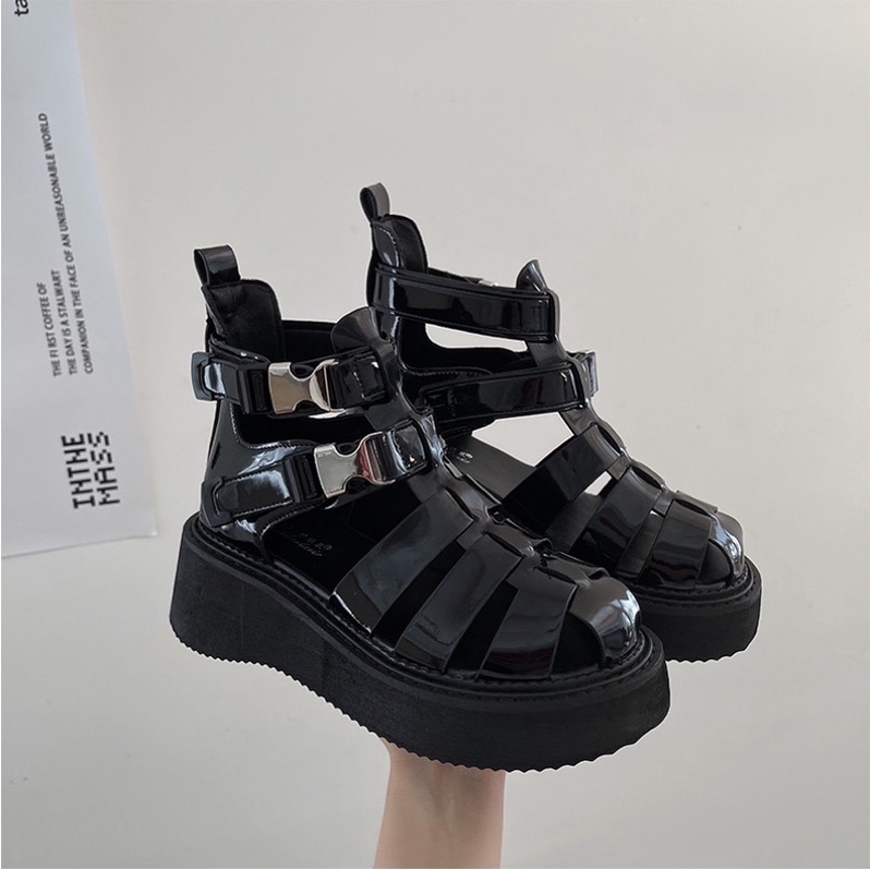 Giày sandal đế dày khoét rỗng thời trang xuân hè năm 2022 cho nữ - mã S180